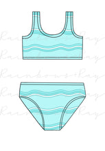 Load image into Gallery viewer, Wavy Blues SWIM
